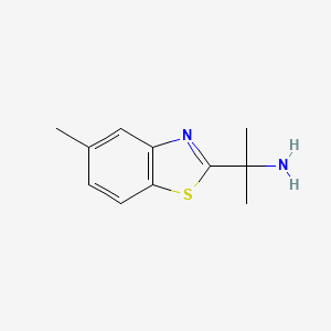 B587100 2-(5-Methylbenzo[d]thiazol-2-yl)propan-2-amine CAS No. 157763-30-9