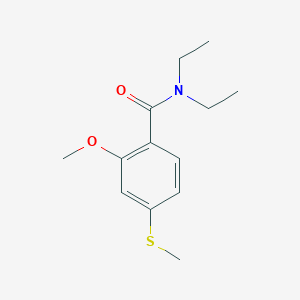 molecular formula C13H19NO2S B5871011 N,N-diethyl-2-methoxy-4-(methylthio)benzamide 