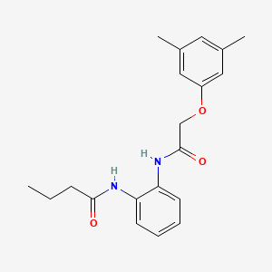 molecular formula C20H24N2O3 B5871077 N-(2-{[2-(3,5-dimethylphenoxy)acetyl]amino}phenyl)butanamide 