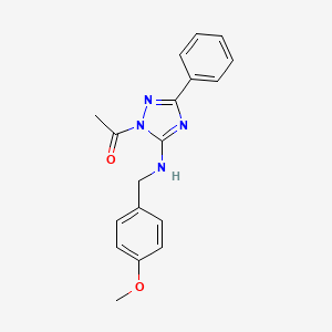 molecular formula C18H18N4O2 B5871081 1-acetyl-N-(4-methoxybenzyl)-3-phenyl-1H-1,2,4-triazol-5-amine 