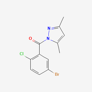 1-(5-bromo-2-chlorobenzoyl)-3,5-dimethyl-1H-pyrazole