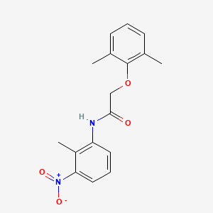 molecular formula C17H18N2O4 B5871094 2-(2,6-dimethylphenoxy)-N-(2-methyl-3-nitrophenyl)acetamide 