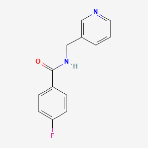 molecular formula C13H11FN2O B5871096 4-fluoro-N-(3-pyridinylmethyl)benzamide 