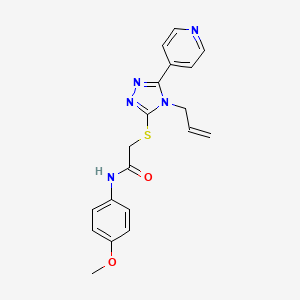 molecular formula C19H19N5O2S B5871100 2-{[4-allyl-5-(4-pyridinyl)-4H-1,2,4-triazol-3-yl]thio}-N-(4-methoxyphenyl)acetamide 