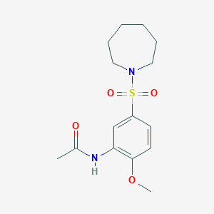 N-[5-(1-azepanylsulfonyl)-2-methoxyphenyl]acetamide