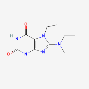 8-(diethylamino)-7-ethyl-3-methyl-3,7-dihydro-1H-purine-2,6-dione