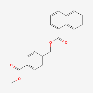 molecular formula C20H16O4 B5871121 4-(methoxycarbonyl)benzyl 1-naphthoate 