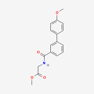molecular formula C17H17NO4 B5871159 methyl N-[(4'-methoxy-3-biphenylyl)carbonyl]glycinate 