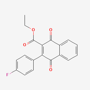 molecular formula C19H13FO4 B5871168 ethyl 3-(4-fluorophenyl)-1,4-dioxo-1,4-dihydro-2-naphthalenecarboxylate 