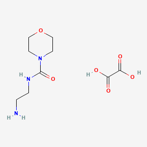 molecular formula C9H17N3O6 B587119 N-(2-氨基乙基)吗啉-4-甲酰胺草酸盐 CAS No. 154467-16-0
