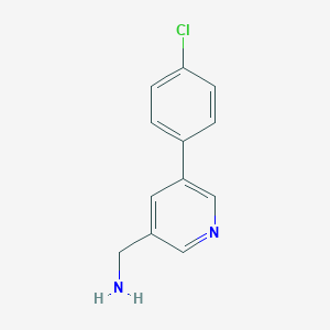 molecular formula C12H11ClN2 B058712 (5-(4-氯苯基)吡啶-3-基)甲胺 CAS No. 1260180-20-8