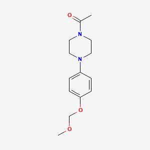 molecular formula C14H20N2O3 B587121 1-Acetyl-4-[4-(methoxymethoxy)phenyl]piperazine CAS No. 1246819-45-3