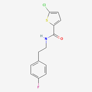 molecular formula C13H11ClFNOS B5871214 5-chloro-N-[2-(4-fluorophenyl)ethyl]-2-thiophenecarboxamide 