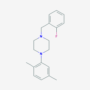 molecular formula C19H23FN2 B5871230 1-(2,5-dimethylphenyl)-4-(2-fluorobenzyl)piperazine 
