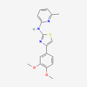 N-[4-(3,4-dimethoxyphenyl)-1,3-thiazol-2-yl]-6-methyl-2-pyridinamine