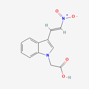 [3-(2-nitrovinyl)-1H-indol-1-yl]acetic acid