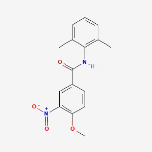 molecular formula C16H16N2O4 B5871270 N-(2,6-dimethylphenyl)-4-methoxy-3-nitrobenzamide 