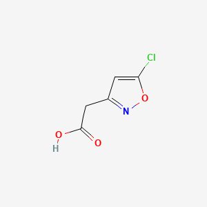 molecular formula C5H4ClNO3 B587128 2-(5-Chloroisoxazol-3-yl)acetic acid CAS No. 153773-42-3