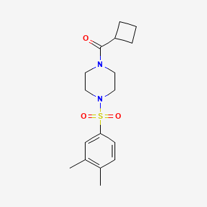 molecular formula C17H24N2O3S B5871286 1-(cyclobutylcarbonyl)-4-[(3,4-dimethylphenyl)sulfonyl]piperazine 