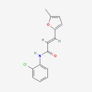 molecular formula C14H12ClNO2 B5871298 N-(2-chlorophenyl)-3-(5-methyl-2-furyl)acrylamide 