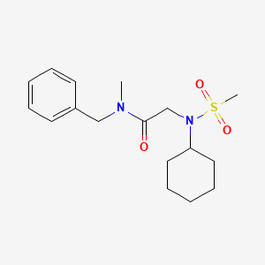 N~1~-benzyl-N~2~-cyclohexyl-N~1~-methyl-N~2~-(methylsulfonyl)glycinamide