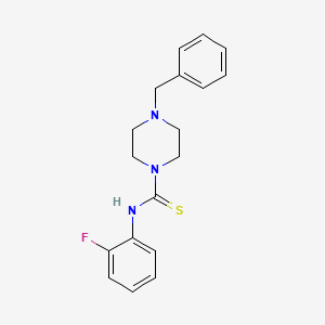 4-benzyl-N-(2-fluorophenyl)-1-piperazinecarbothioamide