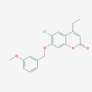 6-chloro-4-ethyl-7-[(3-methoxybenzyl)oxy]-2H-chromen-2-one