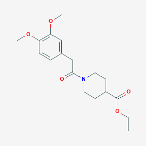 ethyl 1-[(3,4-dimethoxyphenyl)acetyl]-4-piperidinecarboxylate