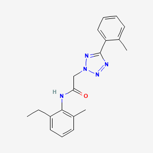 molecular formula C19H21N5O B5871365 N-(2-ethyl-6-methylphenyl)-2-[5-(2-methylphenyl)-2H-tetrazol-2-yl]acetamide 