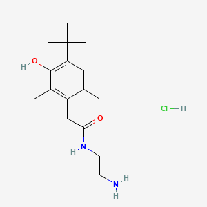molecular formula C16H27ClN2O2 B587137 2-氨基乙基 4-叔丁基-2,6-二甲基-3-羟基苯乙酰胺盐酸盐 CAS No. 1391053-50-1