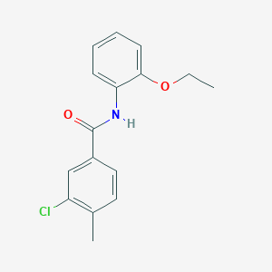 molecular formula C16H16ClNO2 B5871381 3-chloro-N-(2-ethoxyphenyl)-4-methylbenzamide 