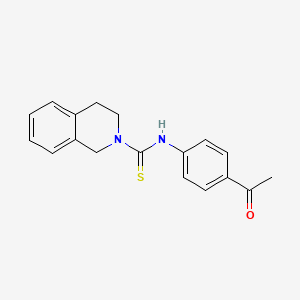 molecular formula C18H18N2OS B5871387 N-(4-acetylphenyl)-3,4-dihydro-2(1H)-isoquinolinecarbothioamide 