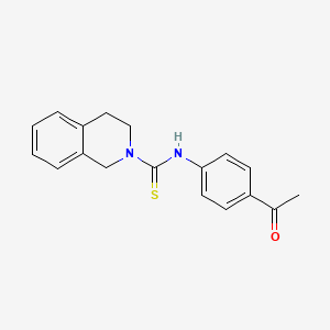 N-(4-acetylphenyl)-3,4-dihydro-2(1H)-isoquinolinecarbothioamide