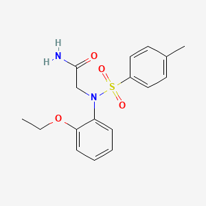 molecular formula C17H20N2O4S B5871388 N~2~-(2-ethoxyphenyl)-N~2~-[(4-methylphenyl)sulfonyl]glycinamide 