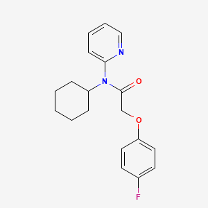 N-cyclohexyl-2-(4-fluorophenoxy)-N-2-pyridinylacetamide
