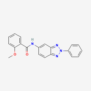 2-methoxy-N-(2-phenyl-2H-1,2,3-benzotriazol-5-yl)benzamide