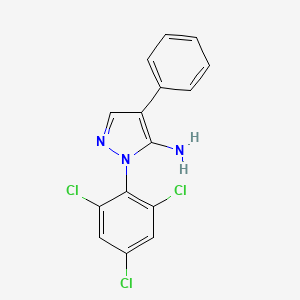 4-phenyl-1-(2,4,6-trichlorophenyl)-1H-pyrazol-5-amine