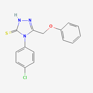4-(4-chlorophenyl)-5-(phenoxymethyl)-4H-1,2,4-triazole-3-thiol