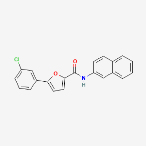 molecular formula C21H14ClNO2 B5871491 5-(3-chlorophenyl)-N-2-naphthyl-2-furamide 