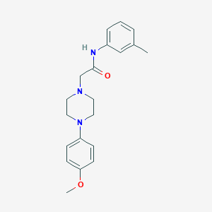 molecular formula C20H25N3O2 B5871499 2-[4-(4-methoxyphenyl)-1-piperazinyl]-N-(3-methylphenyl)acetamide 