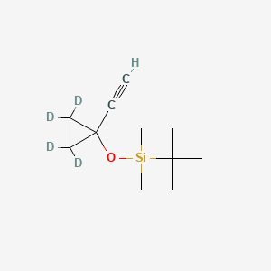 1-(tert-Butyldimethylsilyloxy)-1-ethynyl-cyclopropane-d4