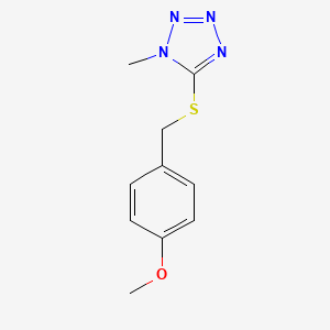 molecular formula C10H12N4OS B5871521 5-[(4-methoxybenzyl)thio]-1-methyl-1H-tetrazole 