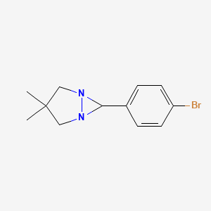 molecular formula C12H15BrN2 B5871533 6-(4-bromophenyl)-3,3-dimethyl-1,5-diazabicyclo[3.1.0]hexane 
