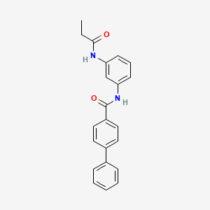 N-[3-(propanoylamino)phenyl]biphenyl-4-carboxamide