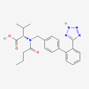 molecular formula C23H27N5O3 B587154 Despentanoyl butanoyl valsartan CAS No. 952652-79-8