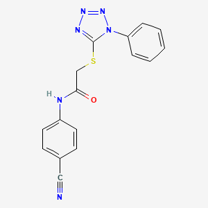 N~1~-(4-CYANOPHENYL)-2-[(1-PHENYL-1H-1,2,3,4-TETRAAZOL-5-YL)SULFANYL]ACETAMIDE