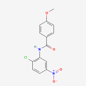 molecular formula C14H11ClN2O4 B5871571 N-(2-chloro-5-nitrophenyl)-4-methoxybenzamide 