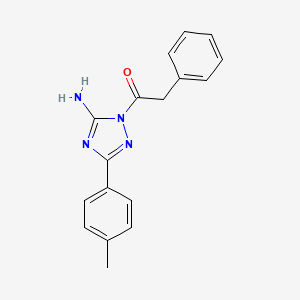 molecular formula C17H16N4O B5871591 3-(4-methylphenyl)-1-(phenylacetyl)-1H-1,2,4-triazol-5-amine 