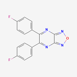 molecular formula C16H8F2N4O B5871622 5,6-bis(4-fluorophenyl)[1,2,5]oxadiazolo[3,4-b]pyrazine 