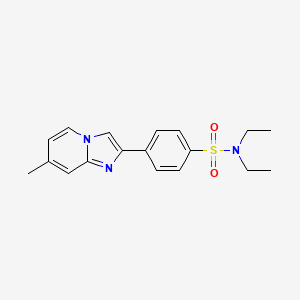 N,N-diethyl-4-(7-methylimidazo[1,2-a]pyridin-2-yl)benzenesulfonamide
